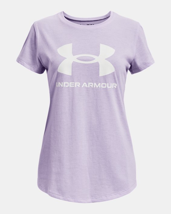 Personas mayores receta Anormal Camiseta de manga corta con estampado UA Sportstyle para niña | Under Armour
